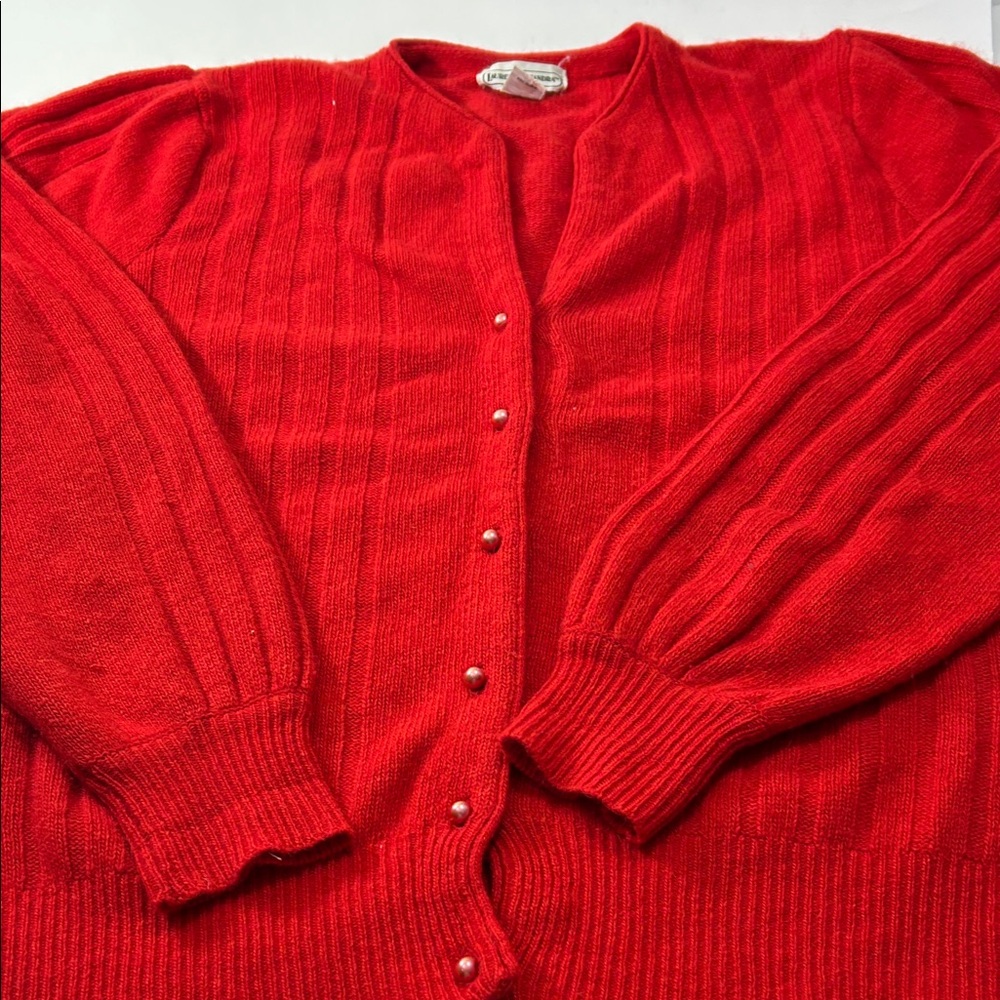 Lauren Alexandra Red Women's Cardigan Sweater - Picture 16 of 16